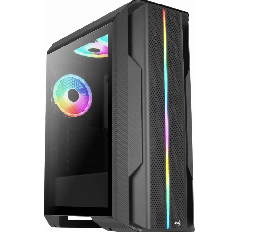 [Dim-splinter-duo] Gabinete Aerocool Splinter Duo Con Ventana Argb Matx Sin Fuente 1 Ventilador