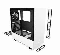 [Dim-CA-H510I-W1] GABINETE NZXT H510i CON VENTANA MID TOWER NEGRO/BLANCO CA-H510I-W1