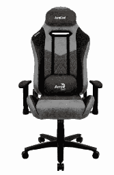 [Dim-ACGC-2025101] SILLA PARA GAMING AEROCOOL DUKE ASH BLACK  125KG MAX AERO SUEDE ACGC-2025101