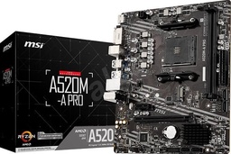 [Dim-A520MA-PRO-1-OB] Tarjeta     Madre MSI A520m-a Pro Series Ryzen AM4 DDR4 (ob Para Ensamble)