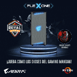 [Dim-SET-4750G-B550M-1] FLEXONE PC PARA GAMING AMD ROYAL GAMING RYZEN 4750G MB B450M AORUS M 16GB ADATA SPECTRIX XPG 256GB SSD M.2 650W RX5500(INCLUYE HEADSET ROYAL GAMING AMD GRATUITO)