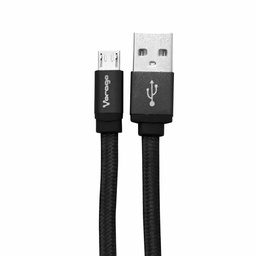 [7502266673910-V] Cable  Usb Vorago Cab-113 Negro Usb 2 A Micro Usb 1metros Bolsa