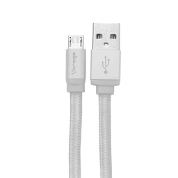 [7502266673965-V] Cable  Usb. Vorago. Cab-113. Usb 2. A Micro Usb. 1 Metro Blanco Bolsa