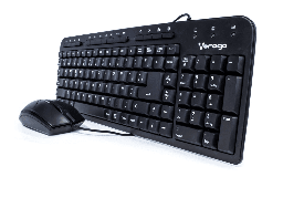 [7502266674641-V] Kit  Vorago Km-105 Teclado Y Mouse Alambrico Multimedia Usb