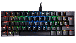 [Dim-VG-KM981-BLK-BRW] TECLADO MECANICO PARA GAMING VSG MINTAKA KAILH MARRON VG-KM981-BLK-BRW NEGRO