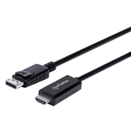 [766623153218-M] Cable  Manhattan Displayport A Hdmi 4ka60hz Macho -macho 3m 153218