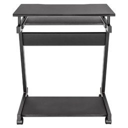 [766623207690-M] Escritorio  Manhattan Compato C/bandeja Desli Para Teclado Negro 207690