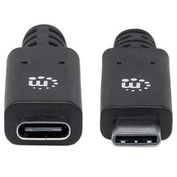 [766623355230-M] Extension  De Cable Usb-c V3.1 50 Cm Negro 10gbps 5a 355230