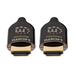 [766623355438-M] Cable                                                                                                                                                                                           Hdmi Optico Activo Plenum M-m 30m Negro Manhattan 355438