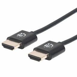 [766623394376-M] Cable  Hdmi Manhattan 2.0 Ultradelgado M-m 3.0m Bl 394376