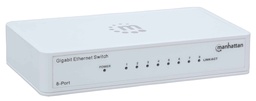 [766623560702-M] Switch  Gb  8 Ptos Manhattan Ethernet Blanco 560702