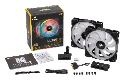 [CO-9050074-WW] Ventilador                                                                                                                                                                                                                                                                                                                                                                                                                                                                                                                                                                                                                                                                                                                                                                                                                                   Corsair Ll140 RGB Dual Light Twin W/lnpro Co-9050074-ww