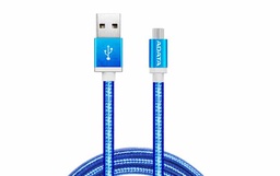 [Dim-9590] CABLE ADATA MICRO USB DE 100CM Y 2.4A AZUL (AMUCAL-100CMK-CBL)