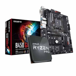 [Dim-SET-4750G-B450-GAMING-X-1] Set     AMD Ryzen 7 Pro 4750g + Tarjeta Madre Gigabyte B450 Gaming X AM4 Ryzen