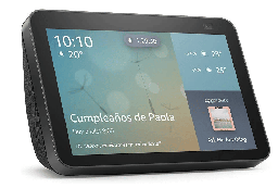 [Dim-ECHO-SHOW-8] Dispositivo    Inteligente Amazon Echo Show 8 2da Generacion Con Pantalla Hd Alexa Y Camara De 13 Mp Negro Charcoal
