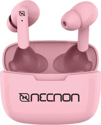 [BOCNNN670] EARBUDS BLUETOOTH TWS 30MAH CON CAJA DE CARGA 200MAH INDICADOR LED ROSA -