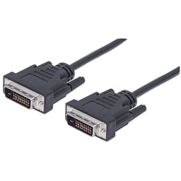 [CABITL700] Cable DVI MANHATTAN 328838 - DVI-D, DVI-D, Macho/Macho, Negro